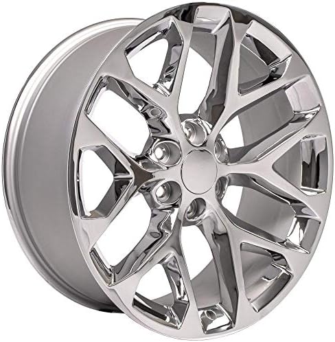 OE Wheels LLC Rims 22 polegadas se encaixa antes de 2019 Silverado Sierra pré-2021 Tahoe suburbano Yukon Escalade CV98B