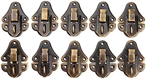 Zouoou daakou910 10pcs jóias de bronze antigo caixa de peito caixa de colaboração de undercure fivelas alternação hardware hardware