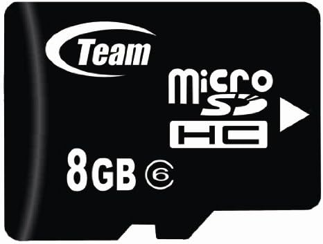 8 GB Turbo Classe 6 Card de memória microSDHC. A alta velocidade para o Nokia Fold 3710 3711 vem com um adaptador SD e USB