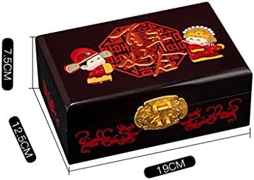 Caixa de jóias retrô jydqm Brincos de pulseira chineses Brincos de jóias Princesa Jóias Cosméticos Presente de casamento