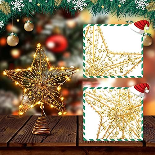 Star Tree Tree Glitter Glitter Christmas Star Tree Topper Topper Fisicado Star Tree Tree Tree Led Star Ornament for Christmas Tree