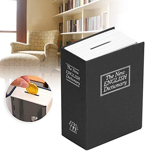 Mini Caixa de armazenamento em dinheiro, caixa de armazenamento segura do livro de simulação, caixa de armazenamento em dinheiro, para