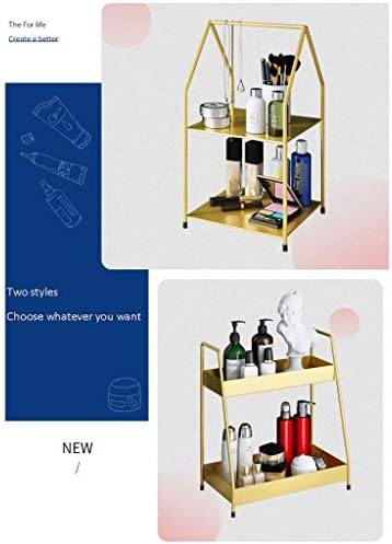 Organizador de maquiagem Prateleiras de banheiro de rack Caixa de armazenamento cosmético de mesa de mesa Produtos para cuidados
