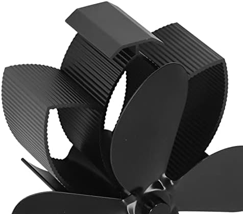 4 Blade Calor Powerd Stove Fan para Wood/tronco de madeira/lareira, ventilador de lareira para lareira de madeira