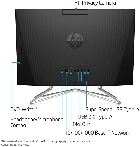 HP 22 polegadas de tela sensível ao toque de 22 polegadas 2022 | AMD Ryzen 3 3250U | 12 GB DDR4 RAM 256 GB SSD | DVD Writer | Wifi