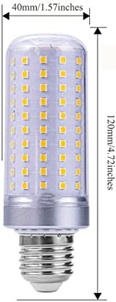 Lâmpada de milho de pacote Edearkar 4 Pack 25W, equivalente a 200 watts, luz do dia 6000k, lâmpada LED E26 2040 lúmens para iluminação