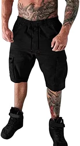 Calça de carga para homens homens trabalhos ao ar livre casual ativo rápido absorção de suor diariamente correr com cordão clássico