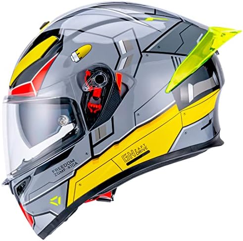 Capacetes de motocicleta com rosto completo myamis para homens homens adultos com colorido de viseira viseira design design de capacete