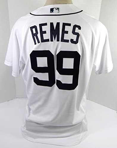 2021 Detroit Tigers Tim Remes 99 Jogo emitido POS Usado White Jersey 46 DP38786 - Jogo usado MLB Jerseys