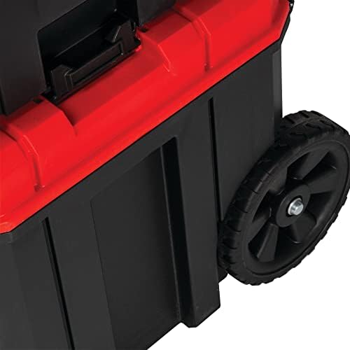 Caixa de ferramentas Rolling Rolling do Craftsman com rodas, travável, vermelho, 20 polegadas