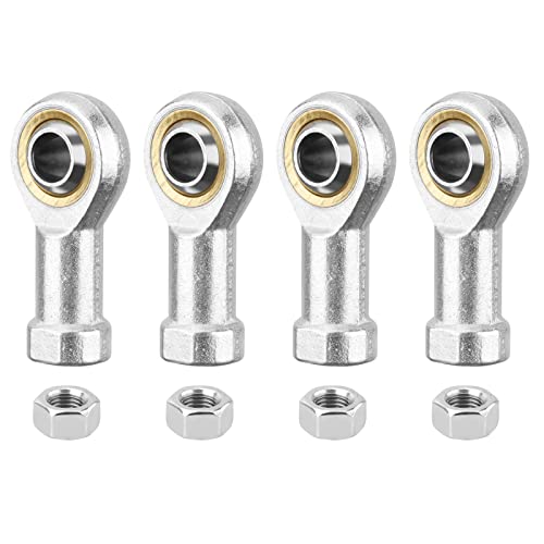 Rolamento final da haste Hipicco sa8t/k, 4pcs 8mm de brilho auto -lubrificante m8x1.25mm métrica fios masculinos da mão direita