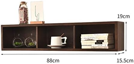 HTLLT Storage Exibir prateleira de parede de madeira sólida Plataforma de parede pendurada sala de estar TV Parede Parede