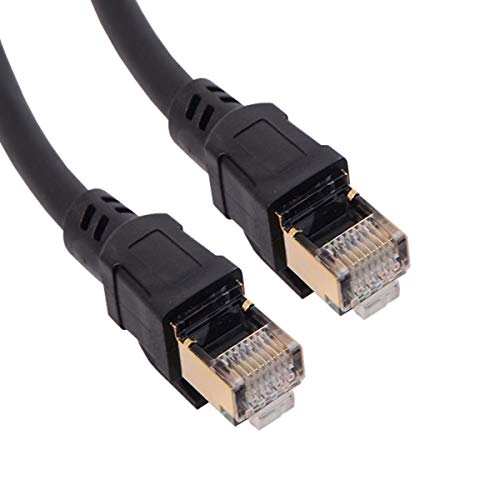 CableCC RJ45 CAT8 Ethernet Rede LAN Cable Patch Cord 25/40Gbps para laptop de roteador 1M