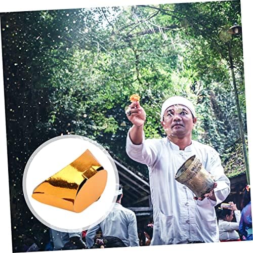 Yardwe 90pcs lingotes para ofertas de sacrifício Decoração chinesa yuan bao ouro lingot tumba de varredura do dia Gld qingming