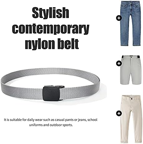 Cinturão de golfe de nylon de alta vida de alta vida para homens | Cinturão de uniforme escolar dos meninos | Cinturão de beisebol