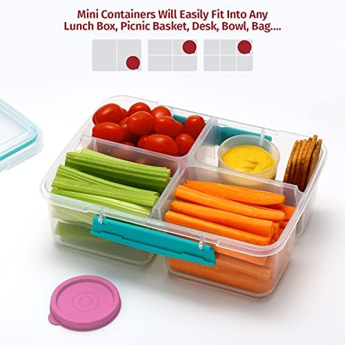 Contêineres de Copas de Condimento com tampas- 8 PK. 1.3 Oz.Salad Compurador de molho para ir para pequenos recipientes