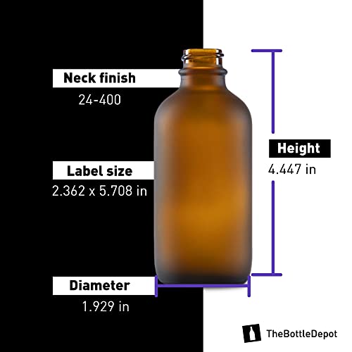 O depósito de garrafa 7 colrs disponível em massa de 12 pacote de 4 oz garrafas de vidro fosco âmbar com spray; Quantidade