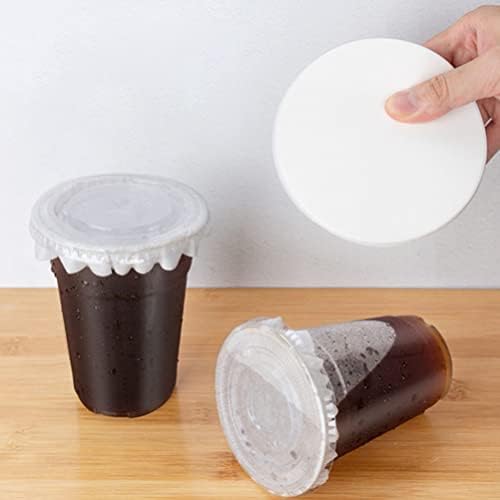 Hemoton 500pcs Copo Filme de vedação Filme de vedação Milk Bubble Tea Copo Filador Filme Spill Proof Bubble Tea Cup