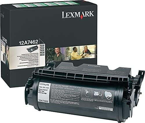 Lexmark 12A7462 T630 T632 T634 X630 X632 X634 Cartucho de toner em embalagens de varejo