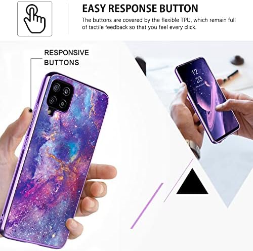 DUUDUE SAMSUNG Galaxy A42 Case, brilho na capa escura de capa híbrida de capa híbrida híbrida anti -choques de choques