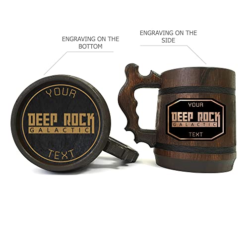 Deep Rock Galactic Beer Stein, Presente personalizado para ele, DRG Custom Beer Caneca, Presente para jogador, GEEK