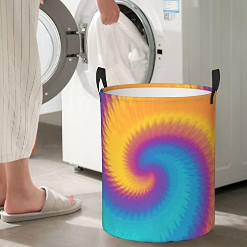 TIY Dye 1 Rapazina cestas de lavanderia dobra