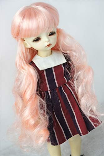 JD417 6-7 '' 16-18 cm de comprimento Princesa Lady Doll Wigs Synthetic Mohair BJD Wigs 1/6 Acessórios para bonecas YOSD