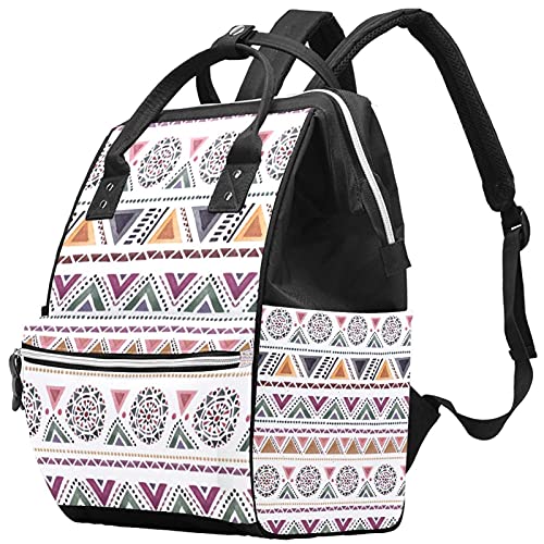 Mochila de fraldas de fraldas de padrão de arte para mochila para mamãe pai, viagem de bola de maternidade bolsas de fraldas