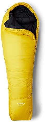 Mountain Hardwear Unissex Lamina 0F/-18C Long, elétron amarelo, zíper à esquerda
