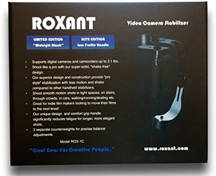 A edição limitada oficial do Roxant Pro Video Camera Stabilizer com alça de baixo perfil para GoPro, Smartphone, Canon, Nikon - ou