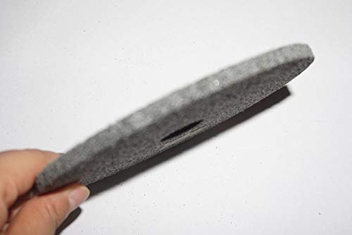 Xucus 100pcs 150 * 6mm Roda de debutro unitizada de nylon de nylon não tecida 7p para madeira inoxidável -