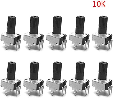 Wondiwe 10pcs rv09 eixo de potenciômetro vertical 12,5mm 1k 2k 5k 10k 20k 50k 100k Longa alça 0931