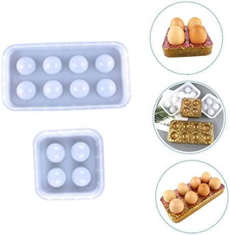 Coheali 6 PCs Silicone Candle Mold Casle