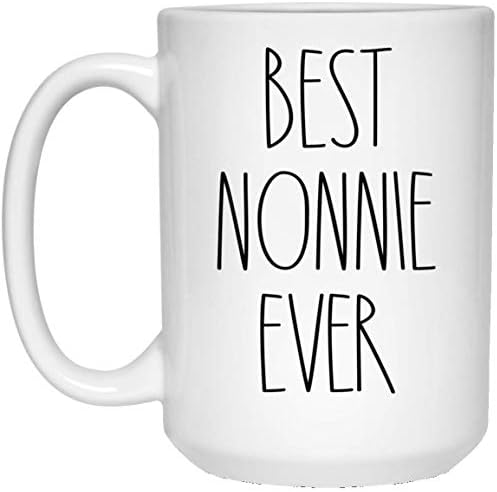 MELHOR NONNIE Ever Coffee Caneca - Presentes para o Natal - Nonnie Birthday Gifts Coffee Caneca - Dia dos Pais/Dia das Mães - Caneca