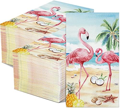 LINCIA 200 PCS FLAMINGO GABELOS TOLEGRAS TROPICAS TROPICAL FLAMINGOS TOLINHAS DO CONSUMIDOS DO CONSELHOS DE FLAMINGO