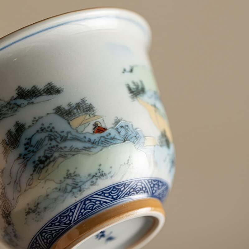 Weershun Antique Gaiwan para Tea Cerâmica Paisagem Treureen com Lid Tearware Ceramoney Bowl Chawan Lily Deng's Store da Lily Deng