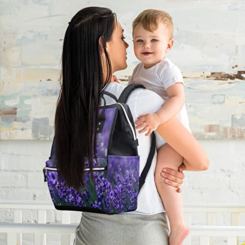 Bolsas de fraldas de lavanda Backpack Mummy Backpach