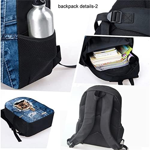 Dreaweet fofo beagle backpack bolsa para crianças meninos meninos kawaii saco de lápis lanche isolado laok book bolsa