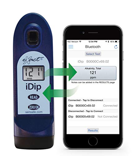 Sistemas de teste industrial Exact® IDIP® Fotômetro 486101-SB-K Kit de iniciação de cerveja inteligente com medidor, azul