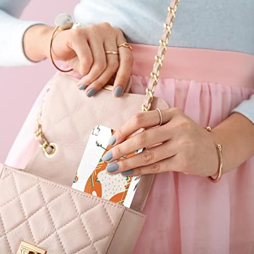 Mini maquiagem de Oryuekan com espelho, bolsa de embreagem Leatherette Lipstick Case, Cartoon Lovely Animal Fox