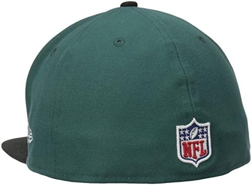 NFL Mens Philadelphia Eagles no campo 5950 Midnight Green Game Cap by New Era