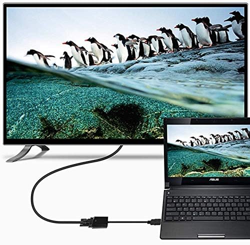 Siyuxinyi HDMI-UF-VGA-Adapter MIT 50 cm USB-Netzkabel für Computador, desktop, laptop, PC, Monitor, Projektor, HDTV Wait, Universalgerät!