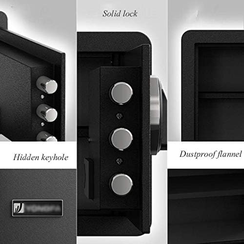 YFQHDD Pequena gaveta de mesa Caixa segura, cofres senha eletrônica Segura caixa de depósito seguro Caixa de depósito