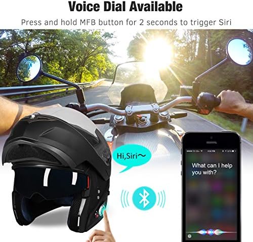 FreedConn Motorcycle Bluetooth Capacete BM2-S flip up Up Bluetooth Motorcycle Celmet Voice Dial Discagem de mãos livres