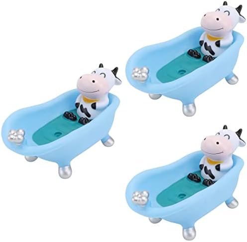 Sosoport 3pcs desenho animado Animal Bathtub Soap Box Summer Soap Sopa