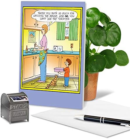 Nobleworks - Hilariante Card de Greeting do Dia das Mães - Humor cômico dos desenhos animados, Cartão engraçado com envelope