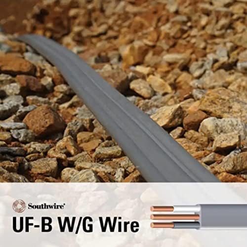 Southwire 13054226 14/2 uf com centenas de arame, cinza, cem pés