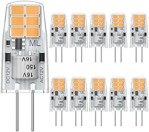 Lâmpadas LED G4, lâmpada G4, AC/DC 12V JC Tipo Bi Base Base Base 20W Bulbos de halogênio G4 Substituição para iluminação da