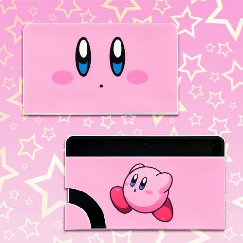 Belugadesign Kirby Switch Skin | Adesivo pastel fofo Decalque de vinil | Anime Smash Star Allies Land Kawaii Japanese Cartoon