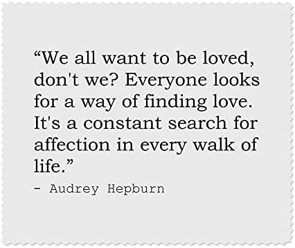 2 x Citação de Audrey Hepburn Microfibre Lens/copos de limpeza de panos de limpeza